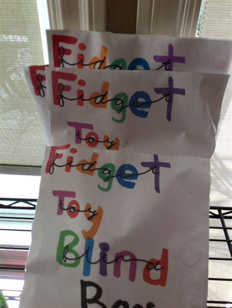 Fidget Toy Blind Bag Etsy