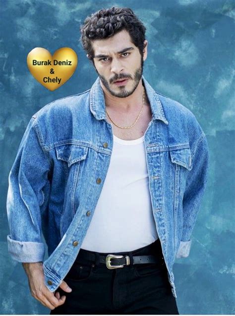 Burak Deniz Handsome Turkish Actor In Denim Jacket