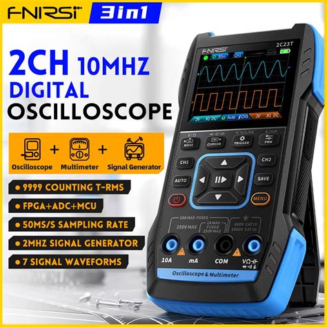 Fnirsi C T Digital Oscilloscope Multimeter Signal Generator In Dual