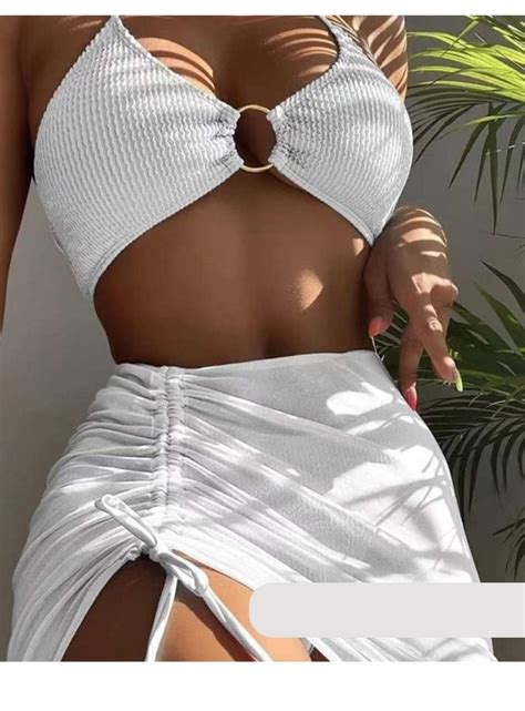 Amazons New European And American Foreign Trade Swimsuit Womens Split Three Piece Bikini Skirt