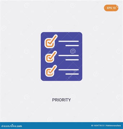 color priority concept vector icon isolated  color priority
