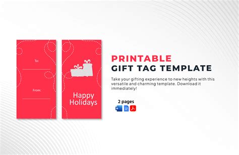 how to create gift tags in word