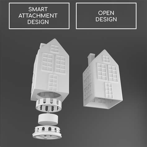 3d File Cozy Illuminated House Tall House 🏠・3d Printer Model To