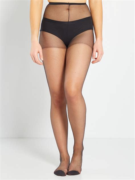 Collants Voile Transparent DIM 15D Mes Essentiels Noir Kiabi 4 00