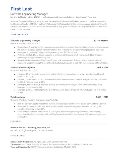 4 Director Of Engineering Resume Examples For 2024 Resume Worded