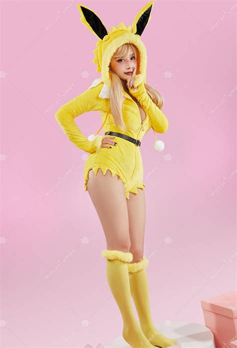 Plus Size Halloween Plush Hooded Romper And Socks Pm Derivative Sexy Lingerie Bodysuit Top