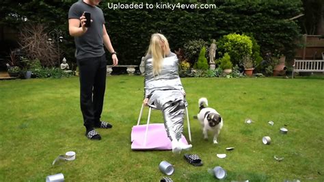 Blonde Duct Taped To Chair
