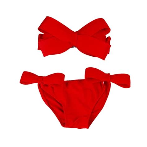 GZCW Women S Two Piece Bikini Set Bow Halter String Bathing Suit Sexy Split Swimsuit For Summer