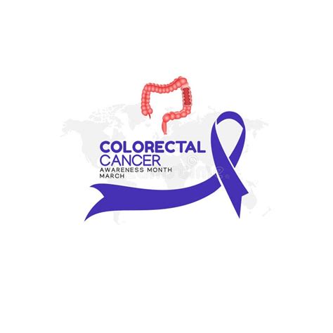 Vector Graphic Of Colorectal Cancer Awareness Month Good For Colorectal