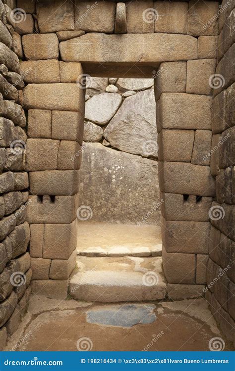 Arquitetura E Detalhes Das Constru Es Inca Em Machu Picchu Peru Foto