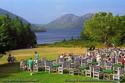 jordan pond house tea popovers  acadia camping  maine acadia