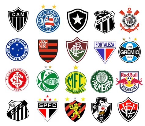 Escudos Dos Times Brasileirão Seria A 2025 - Flamengo e seus jogos: Os 20 times do Brasileirão 2025