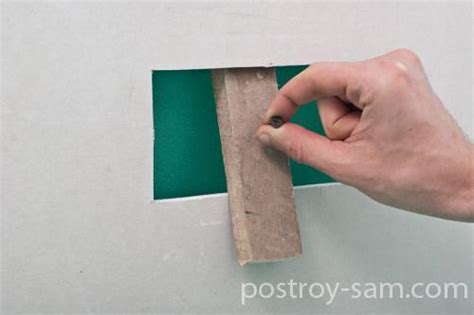 Как сделать и заделать прямоугольное отверстие в гипсокартоне? Ремонт ...
