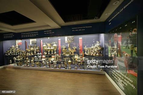 General Views Of The Manchester United Trophy Room Photos And Premium