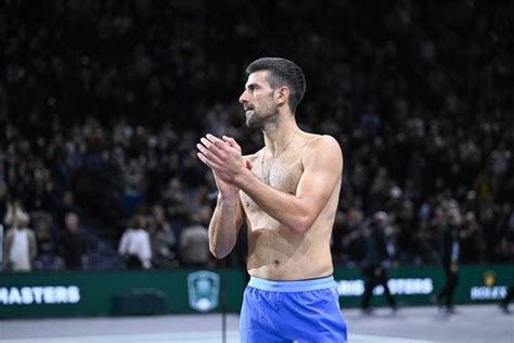 Novak Djokovic Serbia Bare Chested Shirtless Naked Editorial Stock Photo Stock Image