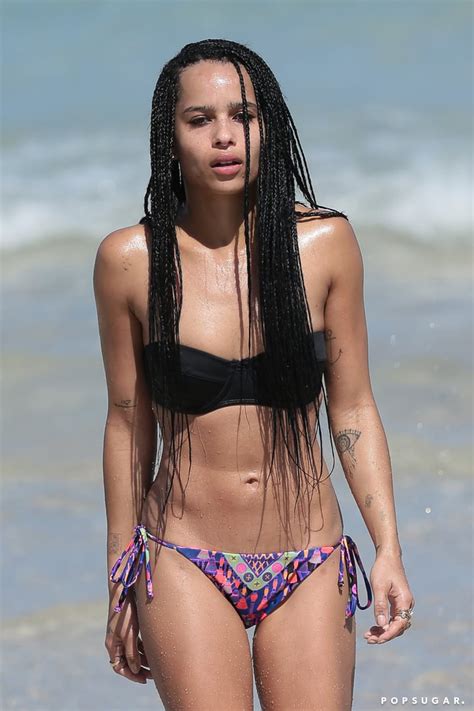 Zoe Kravitz Showed Off Her Scintillating Bikini Body During A March