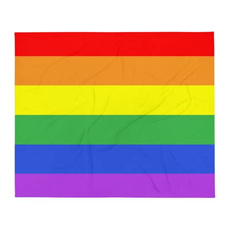 Pride Flag Throw Blanket Super Soft Blanket Gay Pride Throw Etsy