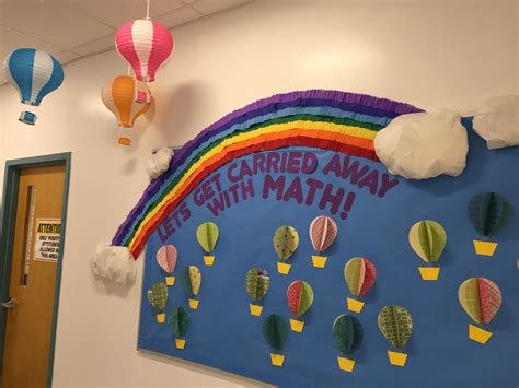 Hot Air Balloon Template Bulletin Board