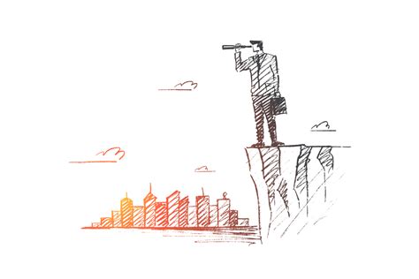 Vector Hand Drawn Searching Concept Sketch Look Observe Ambition Png