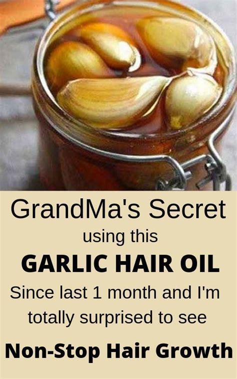 Homemade Ginger Garlic Hair Oil For Fast Hair Growth In 30 Days Do It