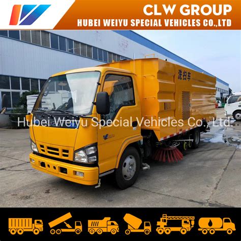 High Pressure Road Washing And Sweeping Truck Vacuum Road Sweeper Truck