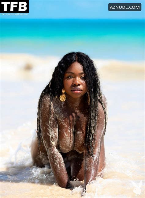 Marsha Elle Sexy Poses Topless Showcasing Her Hot Figure In A Photoshoot Aznude