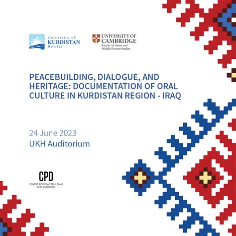 Peacebuilding, Dialogue, and Heritage: Documentation of Oral Culture in