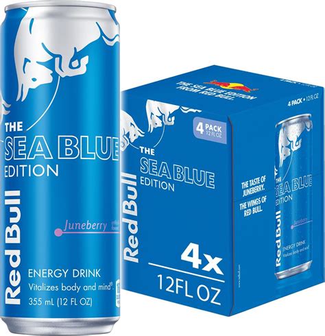 Red Bull Sea Blue Edition Energy Drink Juneberry With