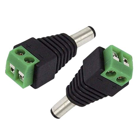 100 Conector P4 Macho Borne Cftv Alimentação Câmera Fita Led Magazinetati