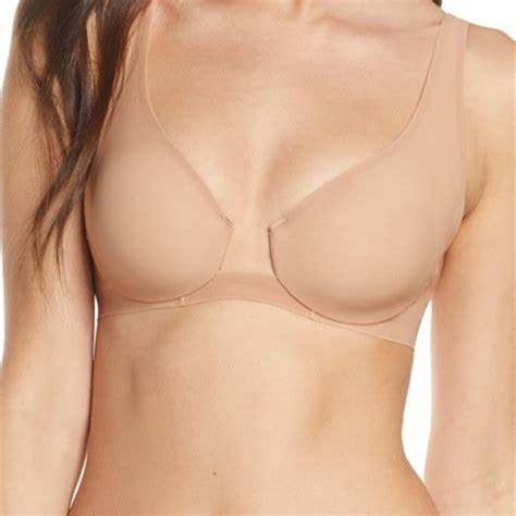 SKIMS Intimates Sleepwear Skims Naked Underwire Plunge Bra Honey