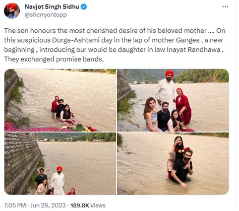 Navjot Singh Sidhus Son Karan Ties The Knot With Fiancee Inayat She