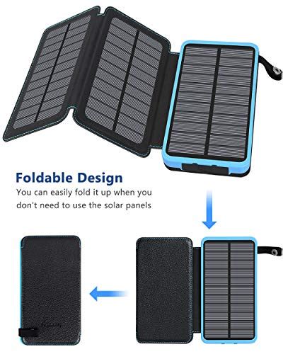 Hiluckey 25000mAh Solar Power Bank Review Solar Panel America