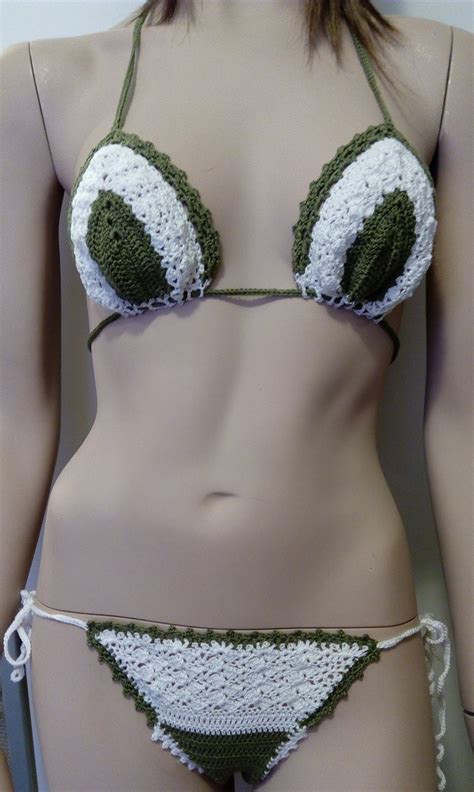 Crochet Bikini Sexy Bikini Two Piece Swimsuit Boho Etsy