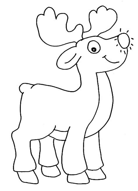 Imagem De Rena Para Imprimir - 10 desenhos de rena de Natal para colorir - Dicas Práticas