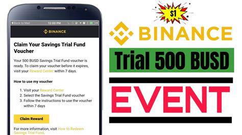 Binance Trial Fund 500 BUSD Offer Biannce Offer YouTube