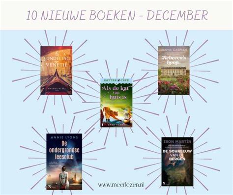 Top 10 Nieuwe Boeken December 2023 Meer Lezen