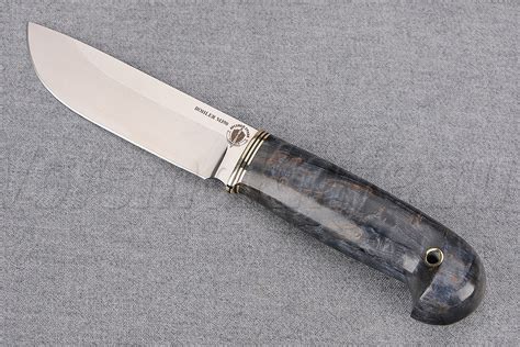 Нож Лиса, сталь М390, карельская береза купить с доставкой по Москве ...