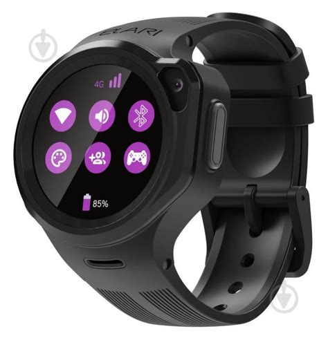 ᐉ Смарт-годинник дитячий Elari KidPhone 4G Round black (KP-4GRD-B ...