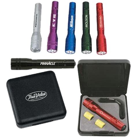 Anodized Aluminum Mini Led Flashlight Gift Set Item Ad R