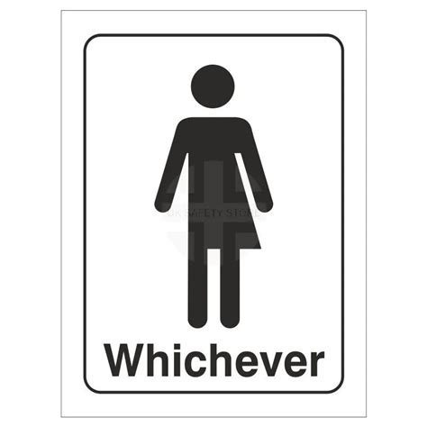 Toilet Sign Gender Neutral Door Sign Uk Safety Store