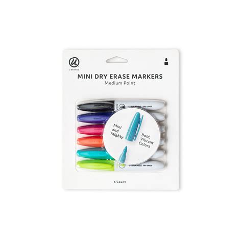 6-pc Mini Dry-Erase Markers – The Type Set Co.