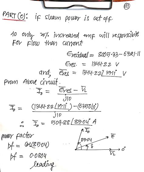 Solved A 3 Phase Y Connected Synchronous Generator Has A Synchronous