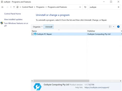 How To Uninstall Outbyte PC Repair Official Guide