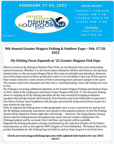 2022 Volume 3 Greater Niagara Fishing Expo
