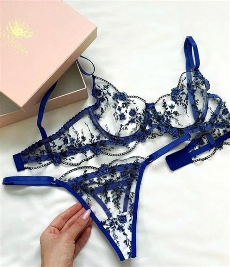 Cute Lingerie Set Royal Blue Artofit