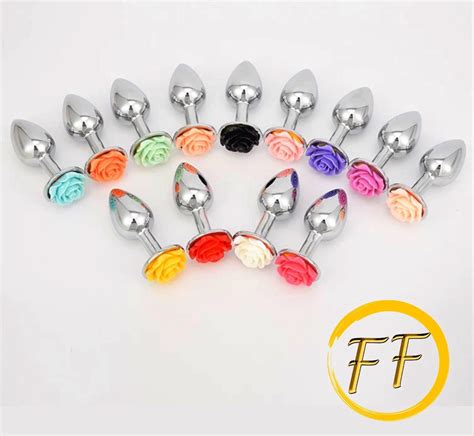 Flower Anal Butt Plug Stainless Steel Sex Toy Anal Beads Etsy