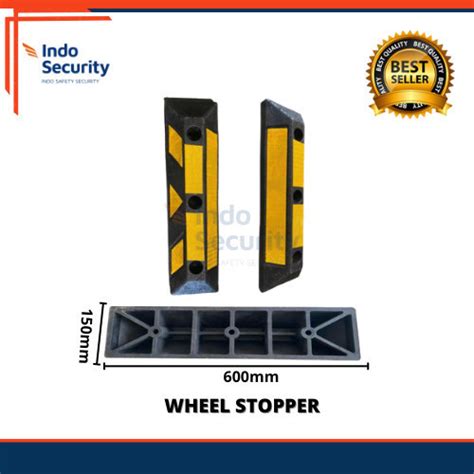 Jual Ready Wheel stopper PVC / Pembatas parkir mobil atau pengganjal ...