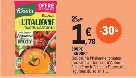 Promo Soupe Knorr Chez E Leclerc ICatalogue Fr