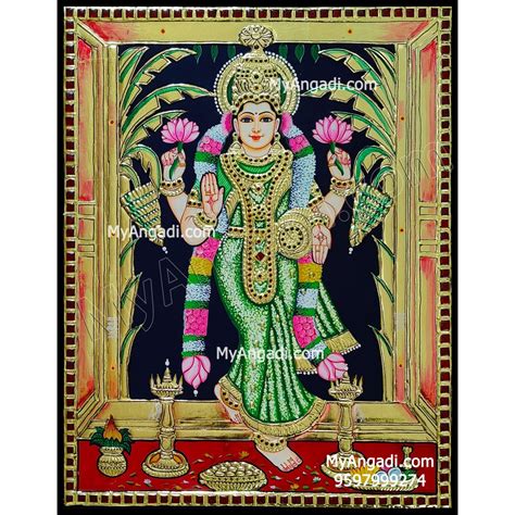 Graha Lakshmi Tanjore Painting Buy Tanjore Paintings Online Shopping