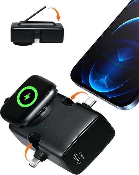 Srtcllt Portable Power Bank Iphone Samsung Apple Watch Mini 5000mah 20w Pd Fast